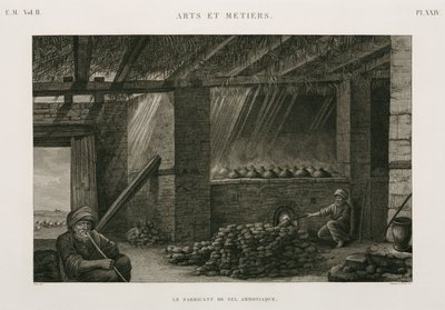 Prozess, Chemisch Herstellung von Salmiak, Ägypten, ca. 1798 von Unbekannt