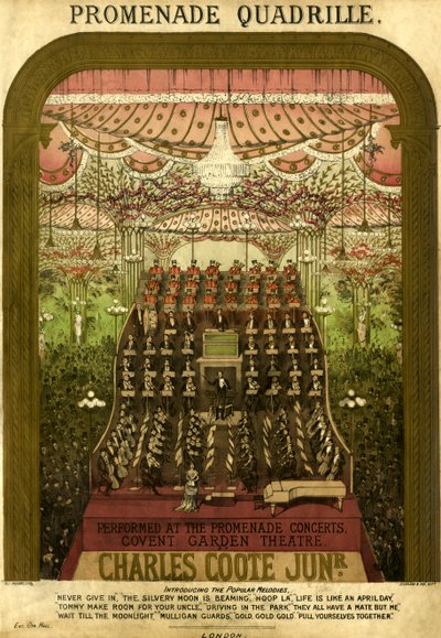 Promenade Quadrille Partiturcover von Unbekannter Künstler