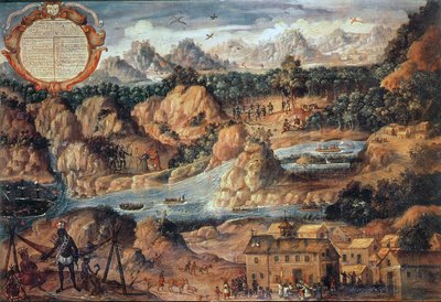Reduktion der Eingeborenen von Pantasma und Paraca in Guatemala von Unbekannter Künstler