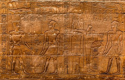 Relief, Luxor-Tempel, Theben, Ägypten von Unbekannter Künstler