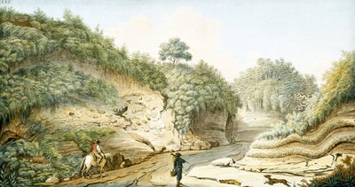 Straße von der Grotte von Pausilipo nach Pianura, Königreich Neapel, ca. 1767 von Unbekannter Künstler