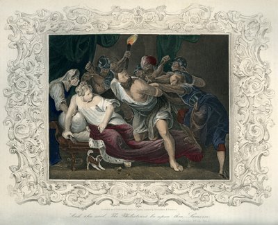 Simson von den Philistern gefangen - Bibel von Unbekannter Künstler