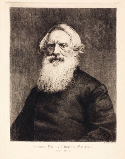 Samuel F. B. Morse, amerikanischer Künstler und Erfinder des Morse-Codes, ca. 1870 von Unbekannt