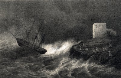 Schiffbruch der Brigg „Aventure“ und „Silene“ an der algerischen Küste, 15. Mai von Unbekannter Künstler