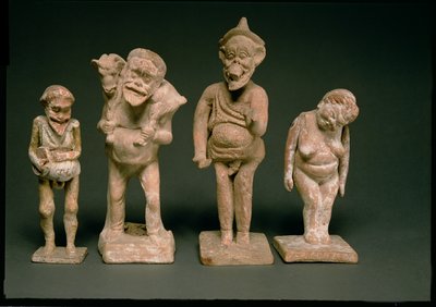 Statuetten von Schauspielern und Schauspielerinnen, hellenistisch, ca. 325-50 v. Chr. (Terrakotta) von Unbekannt