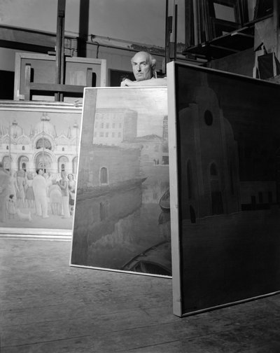 Der Maler Guido Cadorin in Venedig - 1952 von Unbekannt