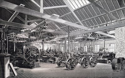Das Maschinenhaus der Atlas Engine Works von Unbekannt