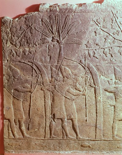 Die Belagerung von Alammu durch die Armee von Sanherib (704-681 v. Chr.) (Detail) von Unbekannt