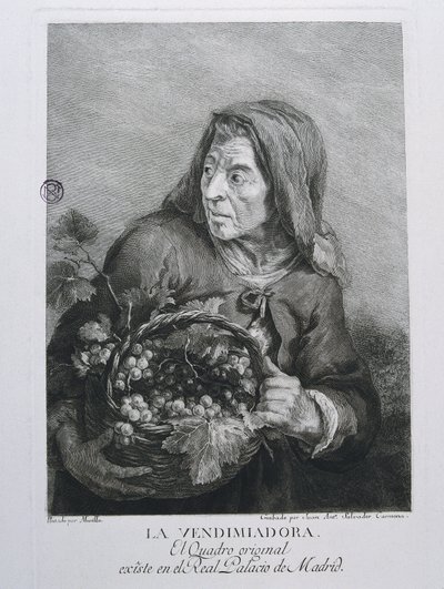 Der Winzer, ca. 1770 (Gravur) von Unbekannter Künstler