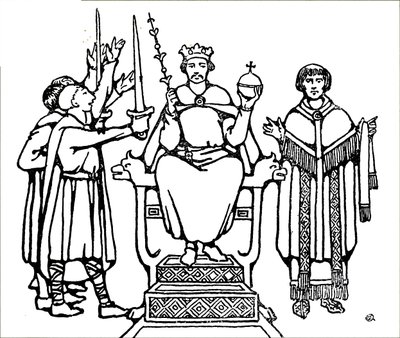 Die Krönung von König Harold Godwinson von Unbekannt