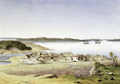Die Festung Bomarsund auf den Åland-Inseln (Finnland), im August 1854 von Unbekannter Künstler