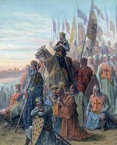 Die Landung in Damiette von Unbekannter Künstler