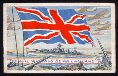 Vereinigtes Königreich: Eine patriotische Postkarte, produziert in Kanada während des Zweiten Weltkriegs von C.L.C. von Unbekannt