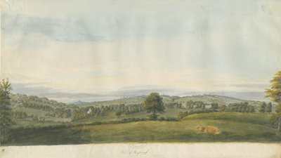 Tal von Shugborough: Aquarell, nd [spätes 18. Jh.] von Unbekannt