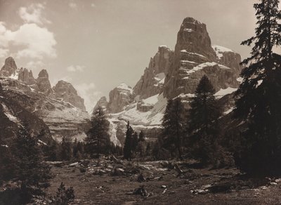 Blick auf die alpine Tundra Brenta Alta, in der Brenta-Gruppe von Unbekannter Künstler