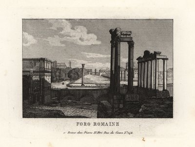 Ansicht des Forum Romanum, Rom von Unbekannt