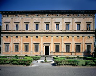 Ansicht der Fassade, entworfen von Baldassarre Peruzzi (1481-1536) 1506 (Foto) von Unbekannt