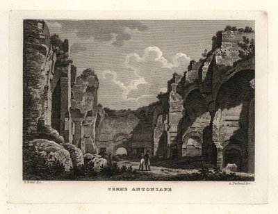 Ansicht der Ruinen der Caracalla-Thermen, Rom von Unbekannt