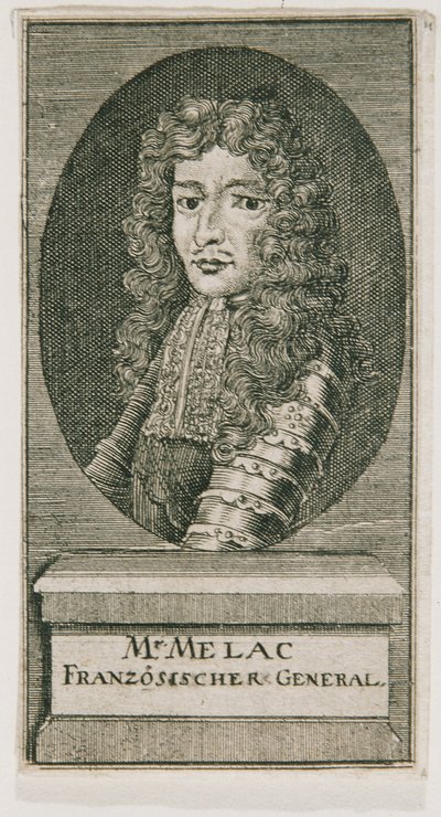 General Ezéchiel du Mas Comte de Mélac von Unbekannter Stecher