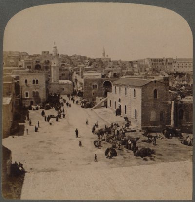Bethlehem in Judäa, der Geburtsort von Jesus, Palästina, 1896 von Underwood and Underwood
