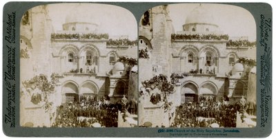 Kirche des Heiligen Grabes, Jerusalem, Palästina, 1897 von Underwood and Underwood