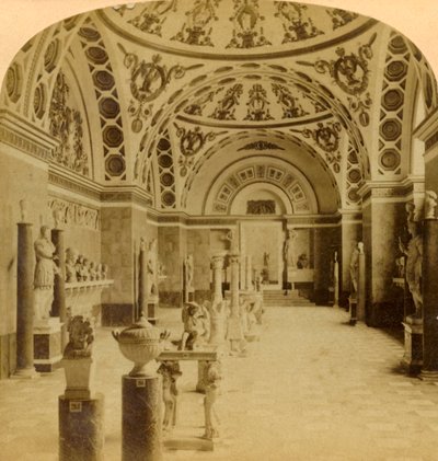 Halle der Römer, Glyptothek, München, Deutschland von Underwood and Underwood
