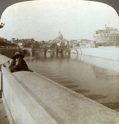 Der Fluss Tiber, Castel Sant