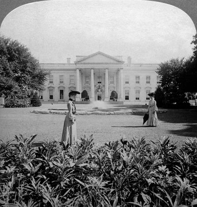 Das Weiße Haus, Washington DC, USA, um späte 19. Jahrhundert von Underwood and Underwood