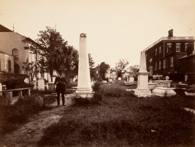 (Versetzte Denkmäler, Erste Presbyterianische Kirche, Charleston, South Carolina, nach Erdbeben) von Unidentified
