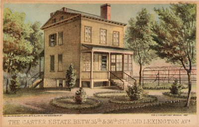Das Carter-Anwesen zwischen der 35. und 36. Straße und der Lexington Avenue von Unidentified