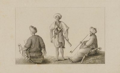 Drei Männer mit Turbanen von Unidentified