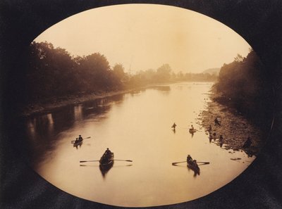 [Ansicht bei Gervanda flussabwärts von der Brücke] von Unidentified