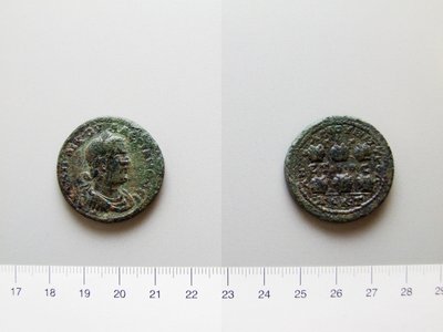 Münze von Valerian, Kaiser von Rom; Gallienus, Kaiser von Rom aus Anazarbus von Unknown