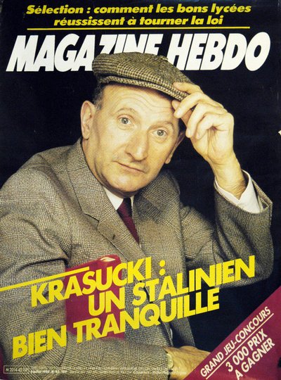 Zeitschrift Hebdo: Krasucki von Unknown