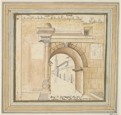Portugiesischer Bogen in Rom von Unknown