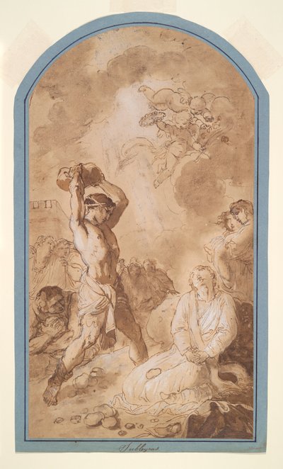Die Steinigung des Hl. Stephanus von Unknown