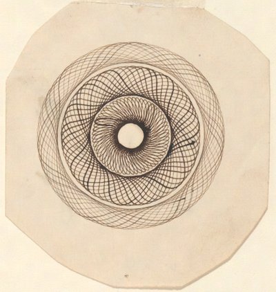 Ohne Titel (Kreisförmiges dekoratives Motiv) von Unknown