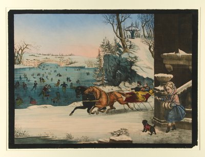 Ohne Titel (Winterszene) von Unknown