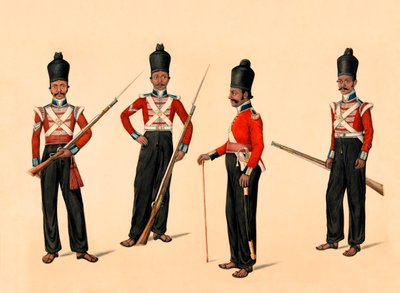 40. Madras Native Infantry, ca. 1835 von Unknown