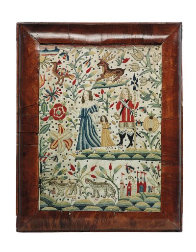 William-und-Mary-Stickbild, ca. 1690 von Unknown artist