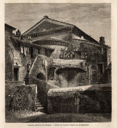 Eine Kloake hinter der Kapelle von San Crispino von Unknown artist