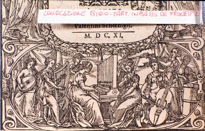 Ein Konzert (Detail). Frontispiz des Compendium der Musik von Adam Gumpeltzhaimer von Unknown artist