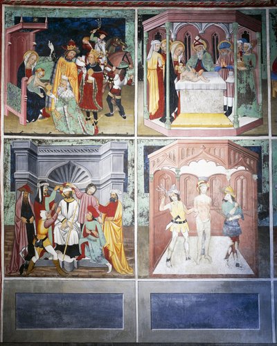 Anbetung der Könige, Beschneidung, Verspottung, Geißelung von Unknown artist