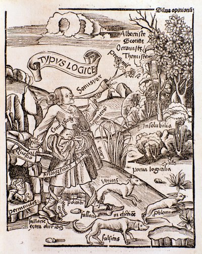 Allegorie der Logik aus Margarita philosophica von Gregor Reisch (1508) von Unknown artist