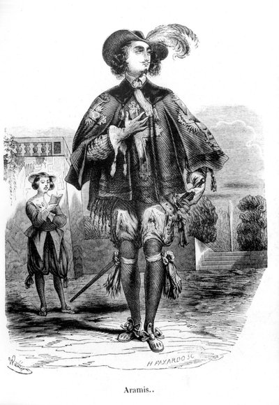 Aramis - in „Die drei Musketiere“ von Alexandre Dumas von Unknown artist