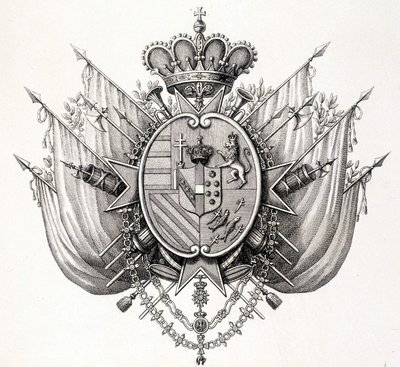 Wappen der Toskana, frühes 19. Jahrhundert. Leopold von Toskana von Unknown artist