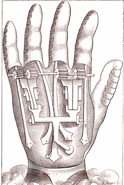 Künstliche Handprothese des französischen Chirurgen Anatomen Ambroise Paré von Unknown artist