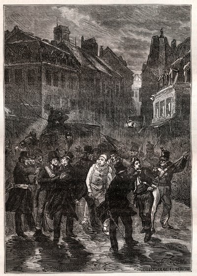 Attentate gegen Louis-Philippe I. - Die Verschwörung der Rue des Prouvaires - Am 1. Februar von Unknown artist