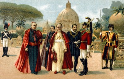 Benedikt XV. (1854 - 1922). Chromolithographie des späten 19. Jahrhunderts von Unknown artist
