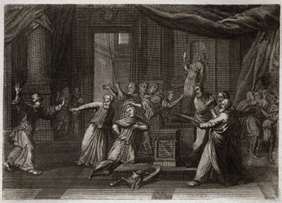 Bibel von Royaumont, Altes Testament: Großzügigkeit von Matathias. Illustration von 1811 von Unknown artist